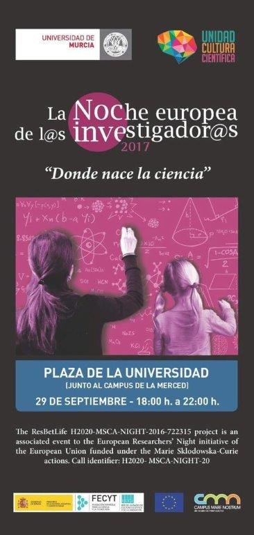 La Fundación Al Fanar participa en La Noche de los Investigadores 2017 en Murcia