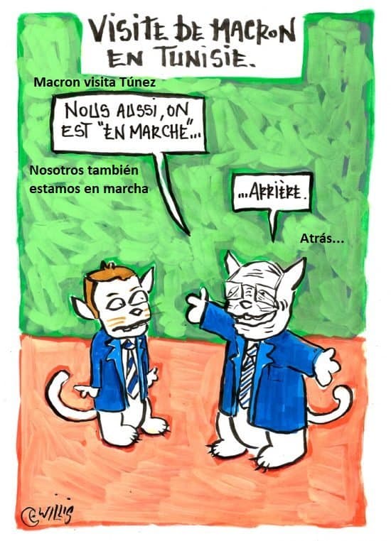 Macron visitó Túnez la semana pasada, Willis from Tunis, 05.02.2018