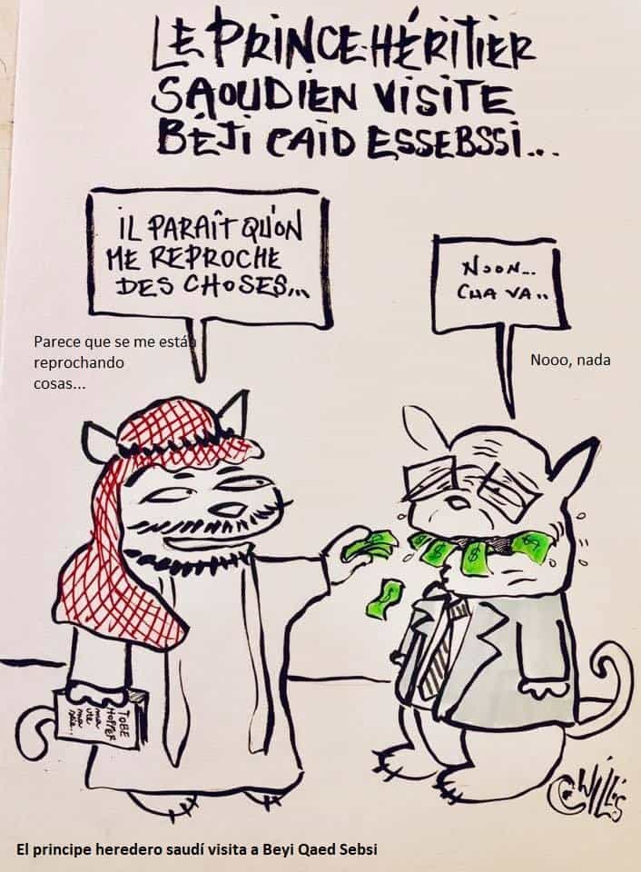 El heredero al trono saudí visita Túnez, Willis from Tunis, Facebook, 27.11.2018