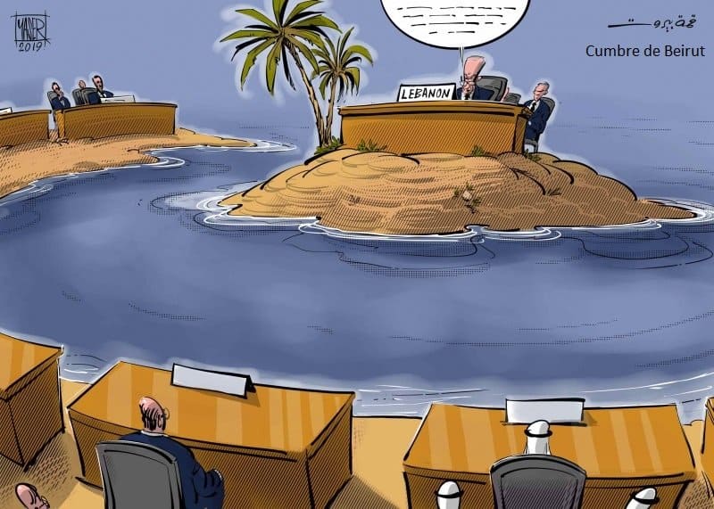 Escasa asistencia a la Cumbre Económica de Beirut, preludio de la reunión general de la Liga Árabe , Yaser Ahmas, Al Arab, 21.01.2019
