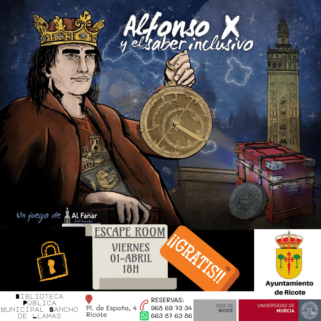 Éxisto en Ricote del escape "Alfonso X y el saber inclusivo"