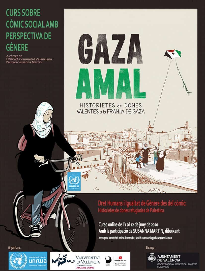 Curso "Derechos Humanos e igualdad de género desde el cómic. Historieras de mujeres refugiadas de Palestina".