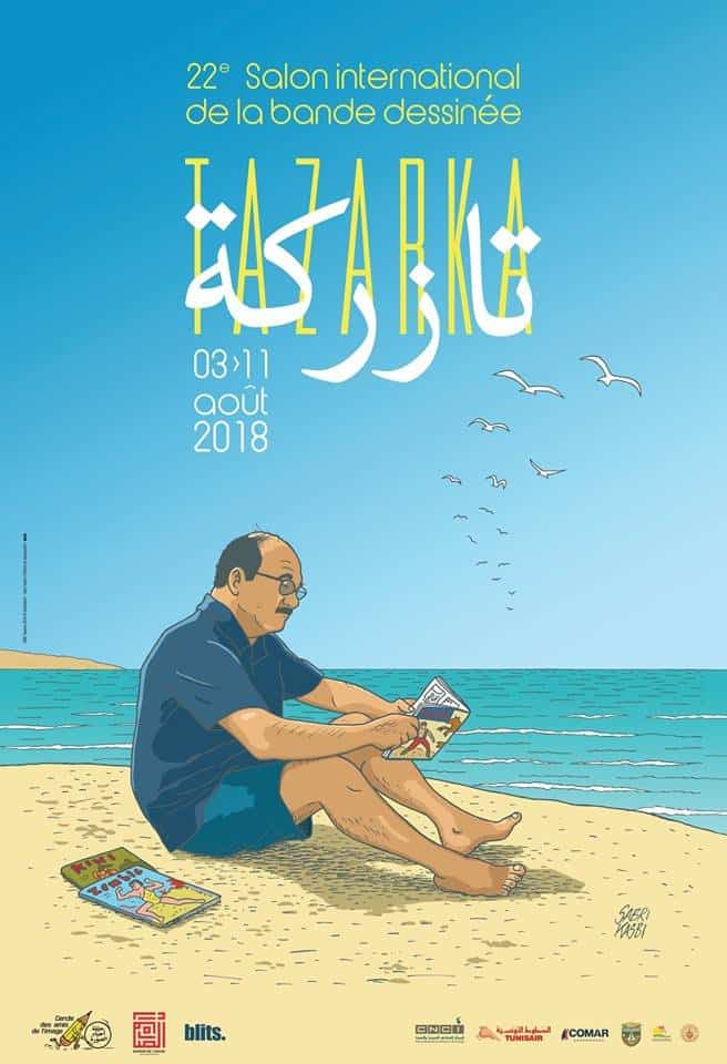 La exposición Sendas del cómic español en el Salón Internacional del Cómic de Tazarka (Túnez)