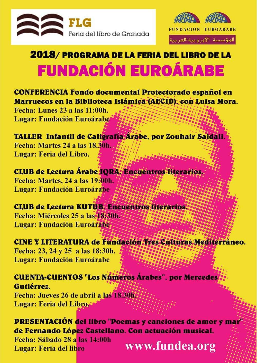 Actividades de Fundación Euroárabe en la Feria del Libro de Granada