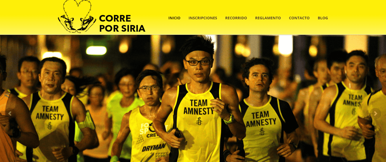 ¡CORRE POR SIRIA! Carrera en solidaridad con el pueblo sirio el 21 de febrero