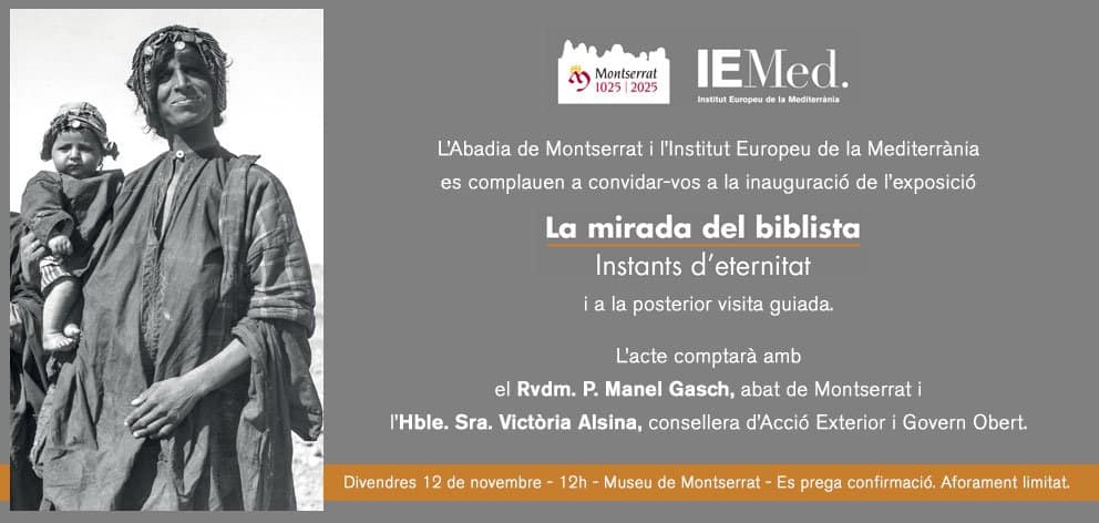 Exposición: “La mirada del biblista. Instantes de eternidad” en Montserrat
