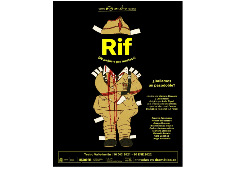 Obra de teatro: "Rif (de piojos y gas mostaza)" en el Teatro Valle-Inclán de Madrid