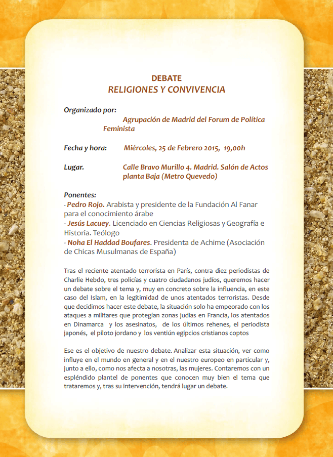 Debate: religiones y convivencia